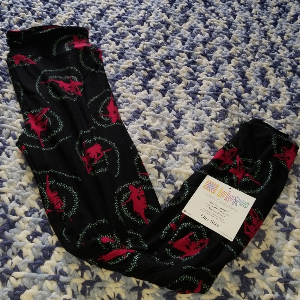 OS lularoe fairy leggings NWT